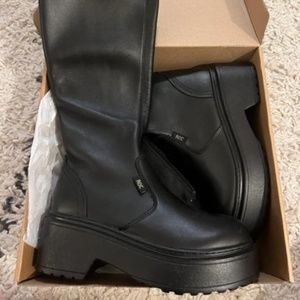 ROC Black Troupe Boots Knee High Boots